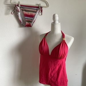 Victoria Secret Push Up Padded Cup Tankini Swim Suit Mint Green